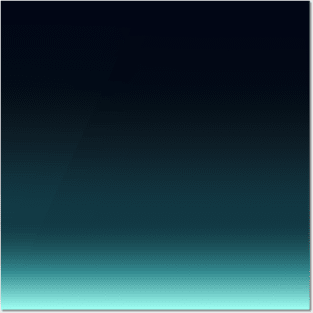 dotBlend Dark Teal Gradient Posters and Art